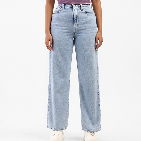 Levi's Denim - Levi's X Deepika Padukone Straight Fit Jeans Light Indigo Wash Womens Size 28